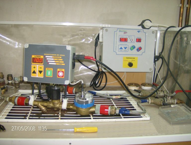 Verificación con agua